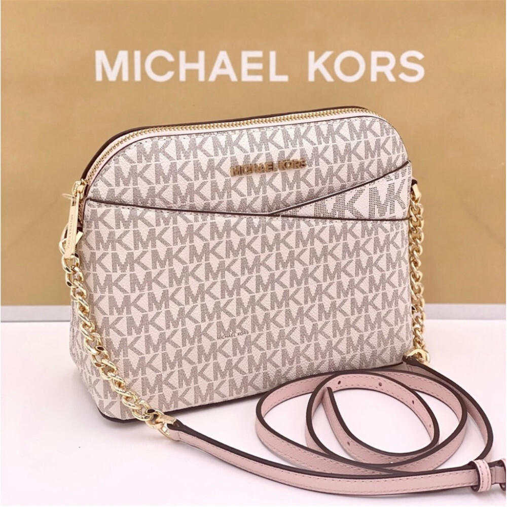 Michael Kors Dome Crossbody Vanilla Pink - Picture 5 of 11
